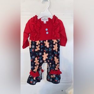 3-6m Marie Nicole Christmas Romper